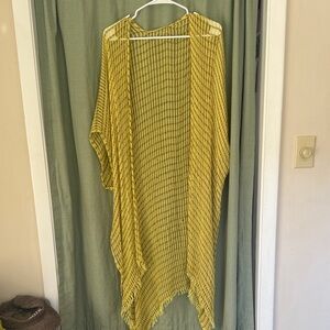 Free People Yellow Plaid Tunic